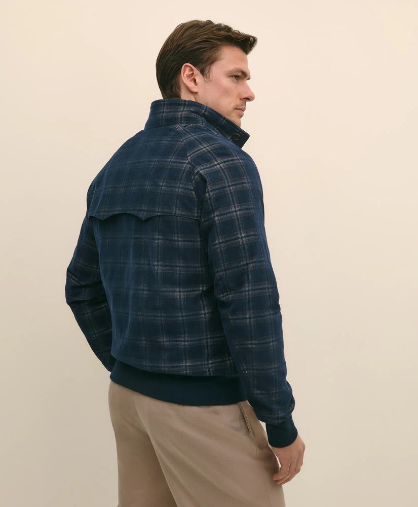 Cotton Bomber Jacket in Plaid Corduroy, image 4