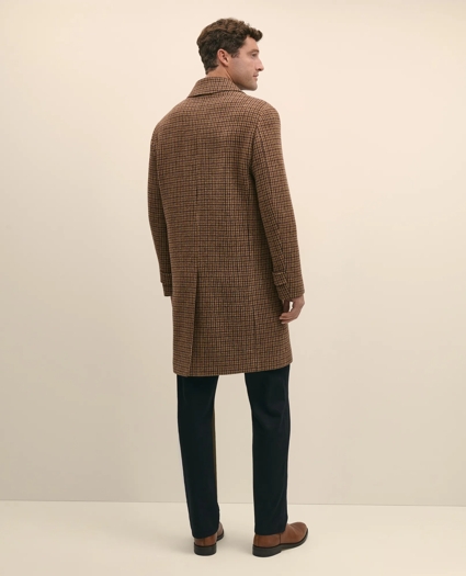 Lambswool Tattersall Balmacaan Coat, image 4