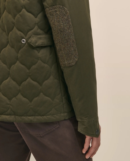 Cotton-Wool Blend Field Jacket With Tweed Accents, Packable Hood, image 5