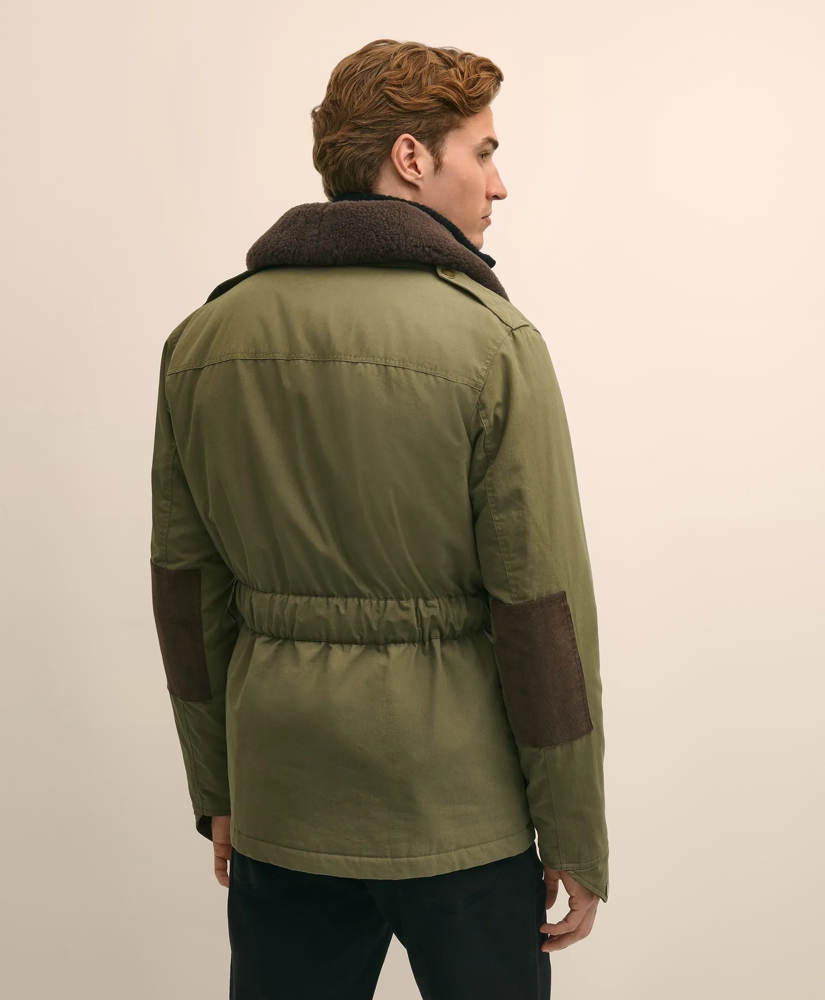 Cotton Field Jacket With Removable Shearling Collar, image 4