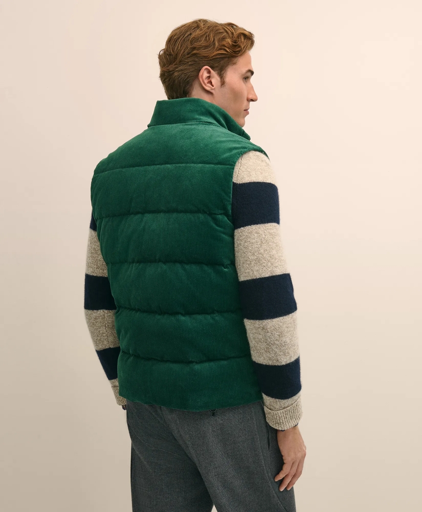 Cotton Blend Wide-Wale Puffer Vest, image 4