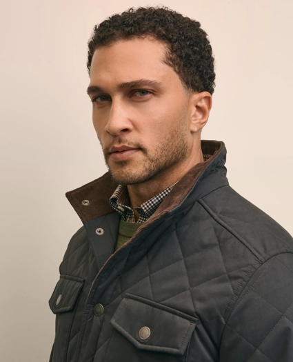 Cotton Blend Quilted Shirt Jacket, image 3