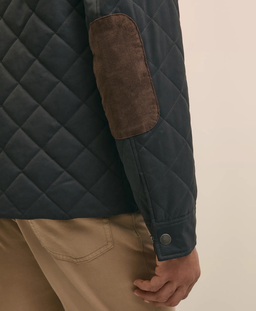 Cotton Blend Quilted Shirt Jacket, image 6