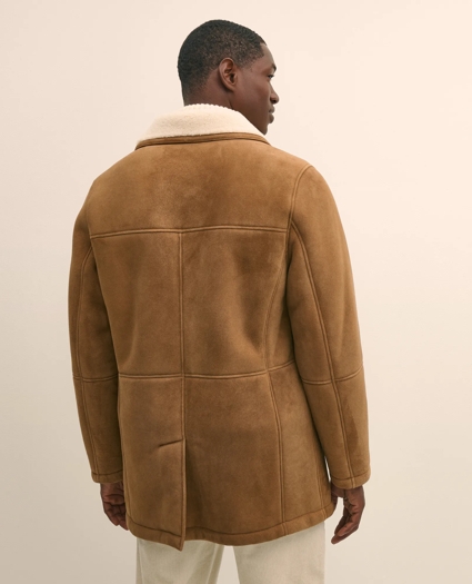 Shearling Double-Breasted Coat, image 4