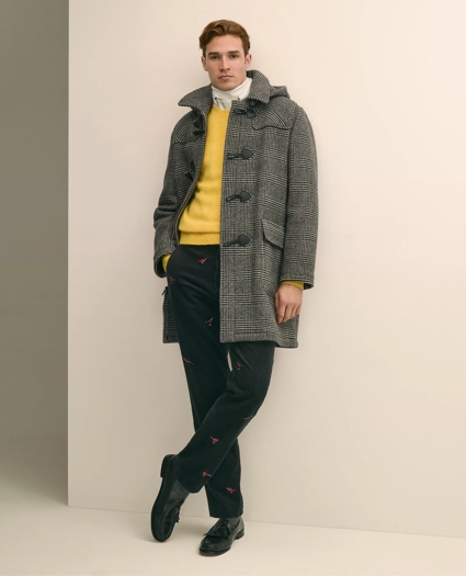 Wool Glen Plaid Duffle Coat, image 1