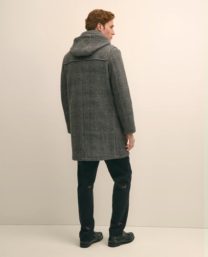 Wool Glen Plaid Duffle Coat, image 5