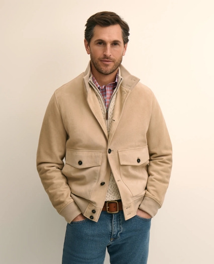 Suede Safari Bomber Jacket, image 2