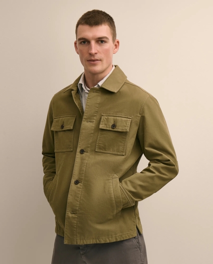 Cotton Military Shirt Jacket, image 1