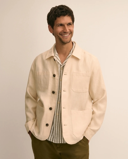 Linen Chore Coat, image 1