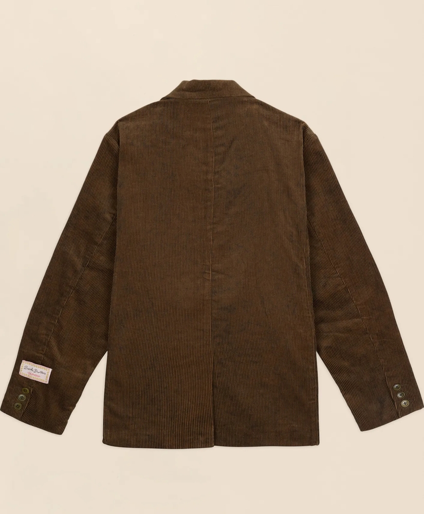 Brooks Brothers x Brain Dead Cotton Corduroy Embroidered Emblem Suit Jacket, image 3