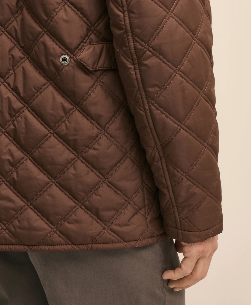 Diamond-Quilted Walking Coat, image 4