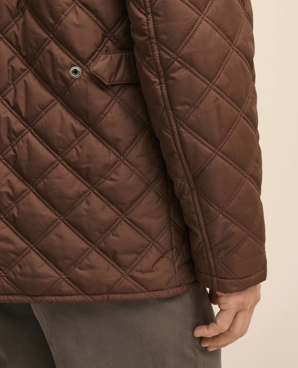 Diamond-Quilted Walking Coat, image 4