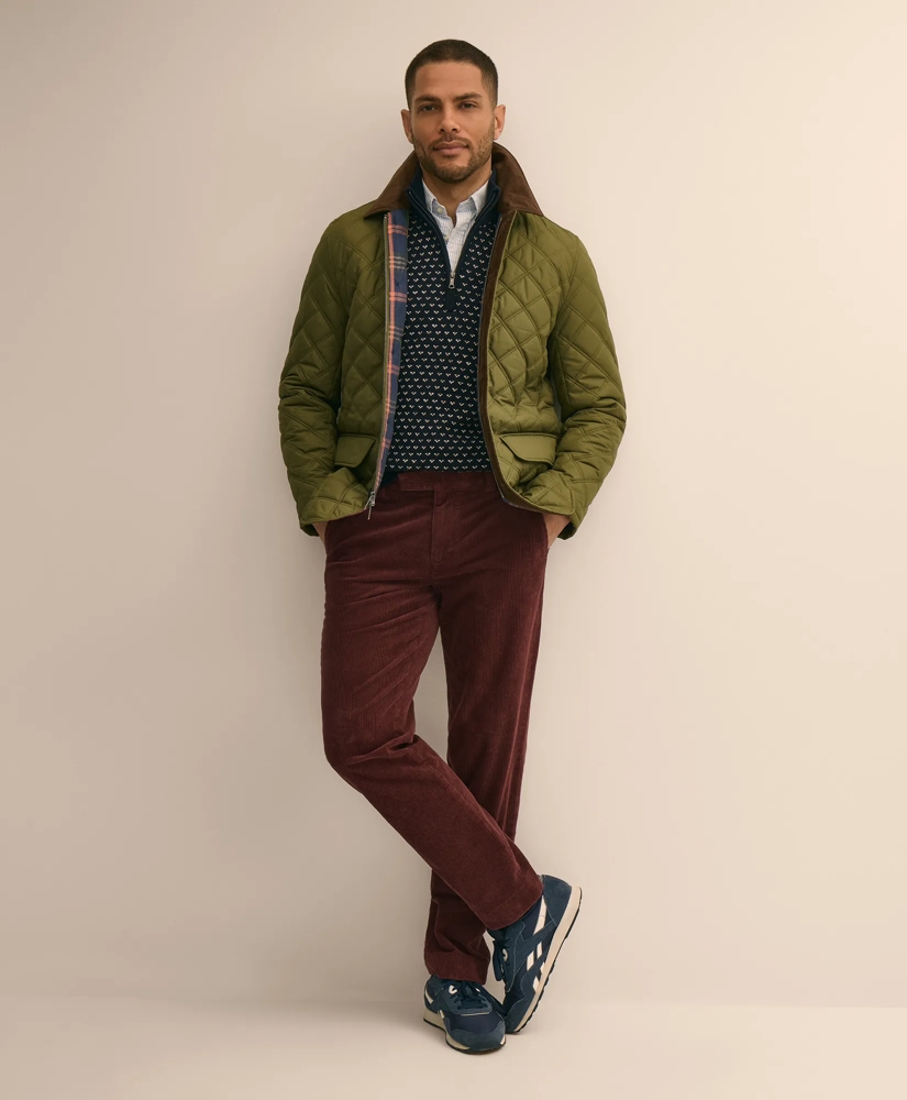 Diamond-Quilted Walking Coat, image 3