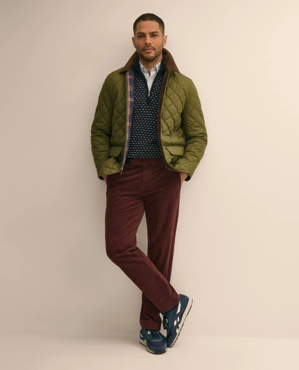 Diamond-Quilted Walking Coat, image 3