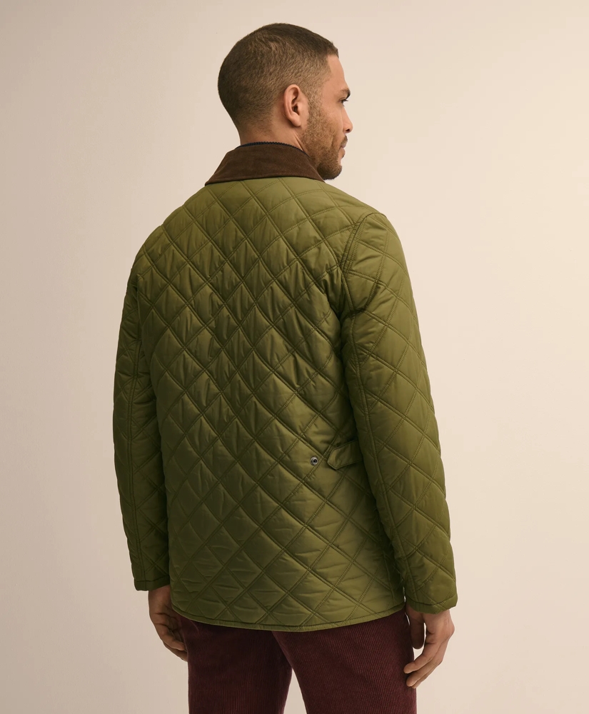 Diamond-Quilted Walking Coat, image 4