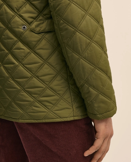 Diamond-Quilted Walking Coat, image 5