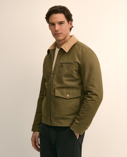 Cotton Canvas Water-Resistant Work Jacket, image 1