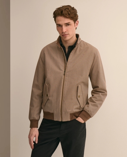 Cotton Check Bomber Jacket, image 1