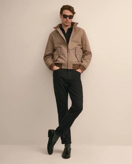 Cotton Check Bomber Jacket, image 2