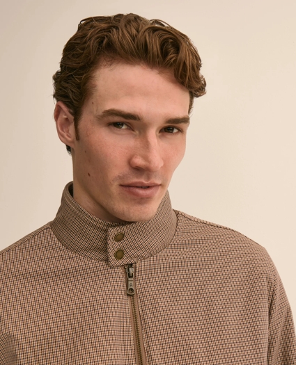Cotton Check Bomber Jacket, image 3