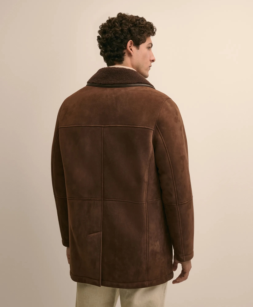 Shearling Double-Breasted Coat, image 4