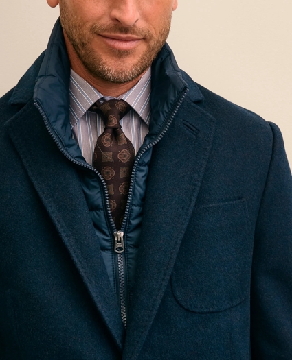 Italian Wool Water-Repellent Blazer with Removable Knit Bib, image 3