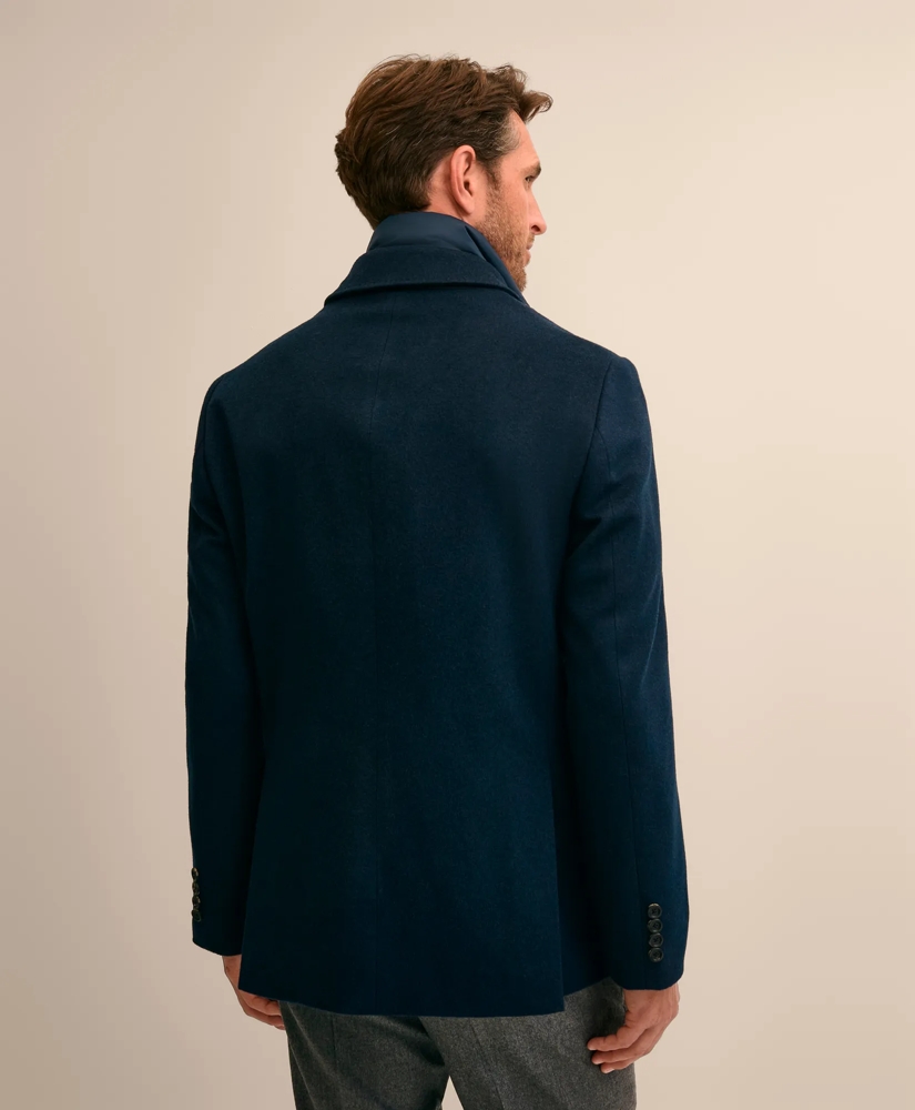 Italian Wool Water-Repellent Blazer with Removable Knit Bib, image 4
