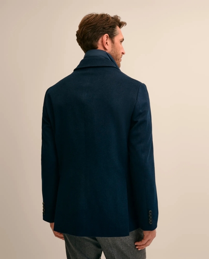 Italian Wool Water-Repellent Blazer with Removable Knit Bib, image 4