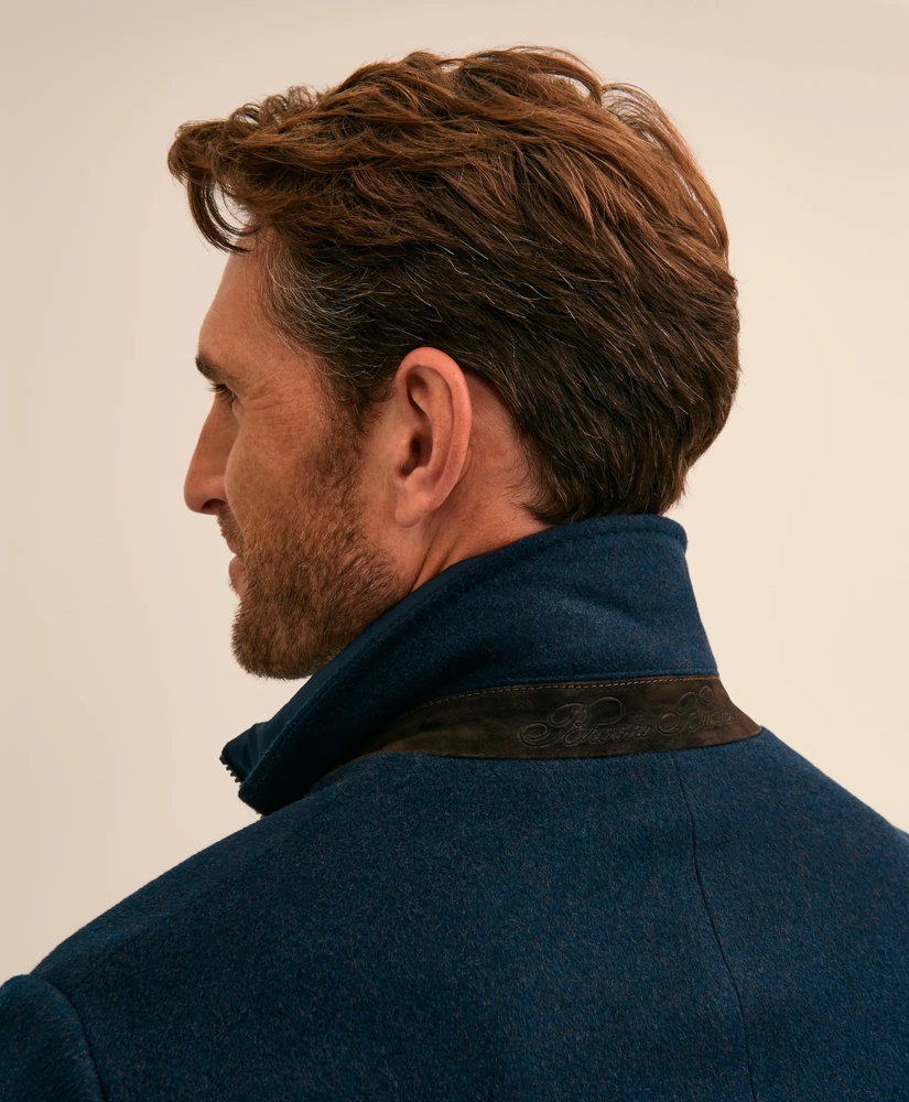 Italian Wool Water-Repellent Blazer with Removable Knit Bib, image 5
