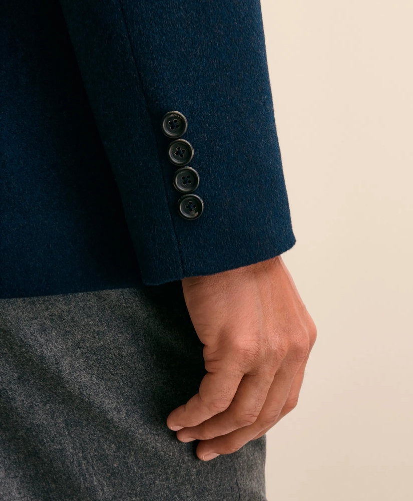 Italian Wool Water-Repellent Blazer with Removable Knit Bib, image 6
