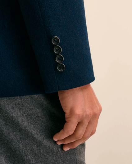 Italian Wool Water-Repellent Blazer with Removable Knit Bib, image 6