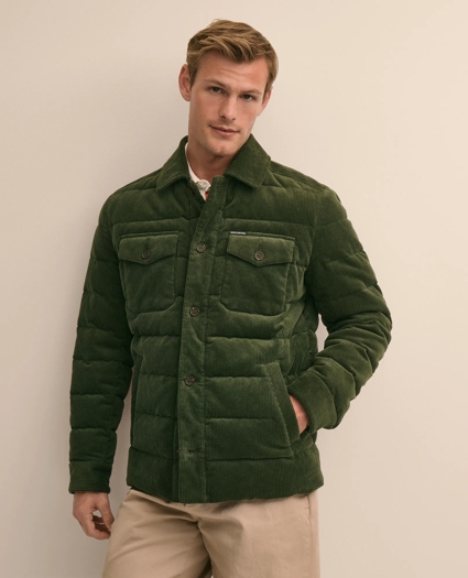 Cotton Wide-Wale Quilted Corduroy Jacket, image 1