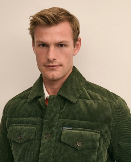 Cotton Wide-Wale Quilted Corduroy Jacket, image 3