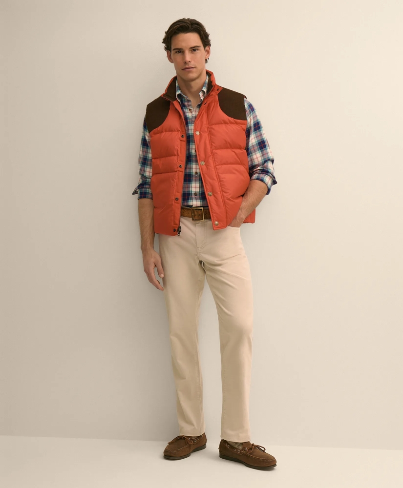 Corduroy Yoke Puffer Vest, image 2