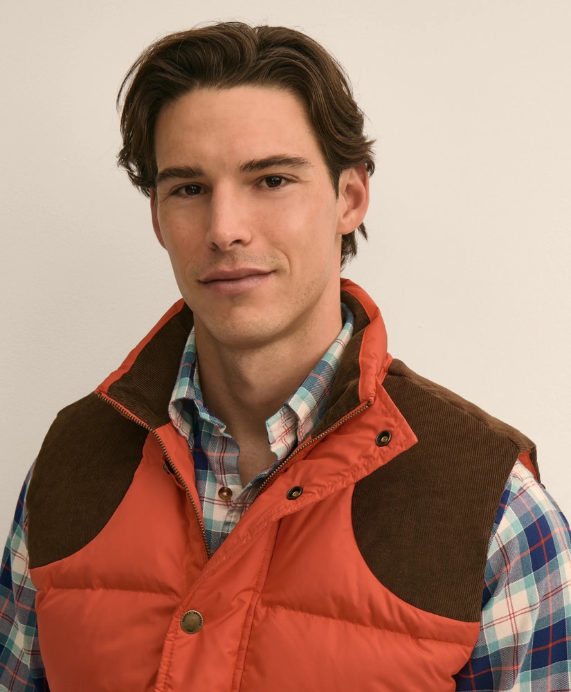 Corduroy Yoke Puffer Vest, image 3