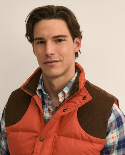 Corduroy Yoke Puffer Vest, image 3