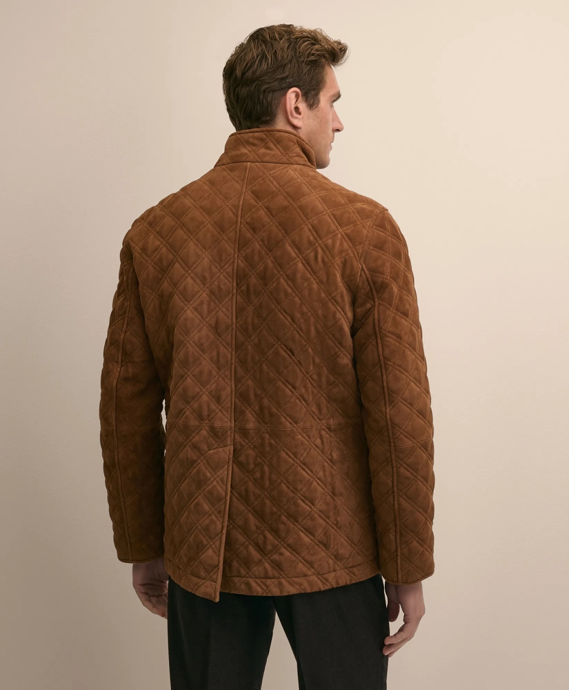Suede Quilted Walking Coat, image 4