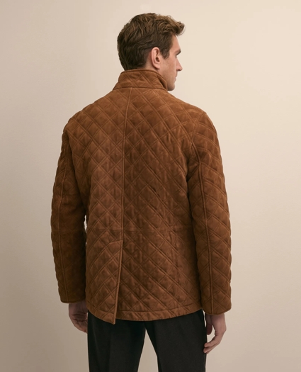 Suede Quilted Walking Coat, image 4