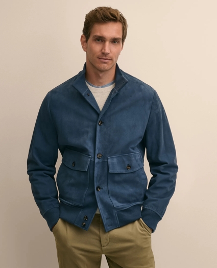 Suede Bomber Jacket, image 1