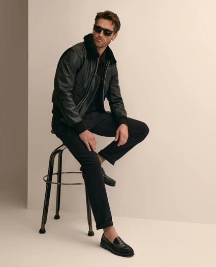 Brooks Brothers X Cockpit USA Navy G-1 Leather Jacket, image 2