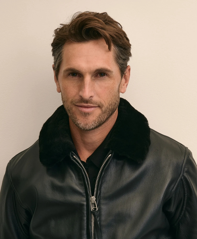 Brooks Brothers X Cockpit USA Navy G-1 Leather Jacket, image 3