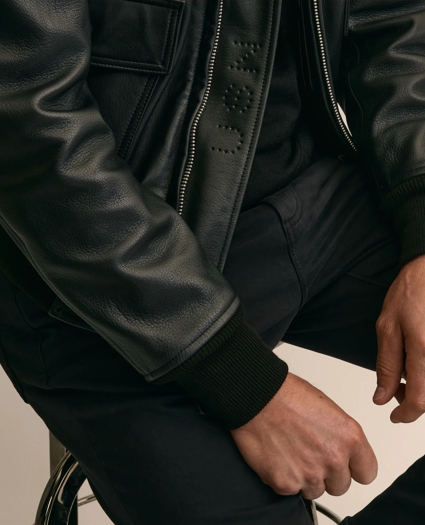 Brooks Brothers X Cockpit USA Navy G-1 Leather Jacket, image 5