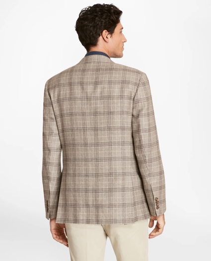 Regent Fit Three-Button Plaid Sport Coat, image 4