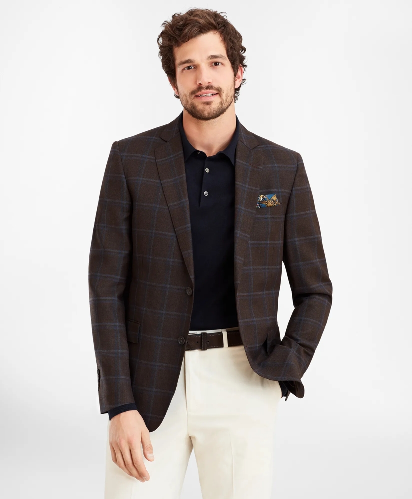 Regent Fit Plaid Sport Coat, image 4