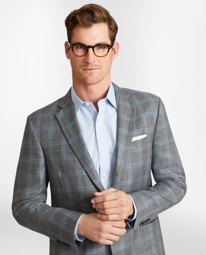 Regent Fit Three-Button Hopsack Sport Coat, image 1