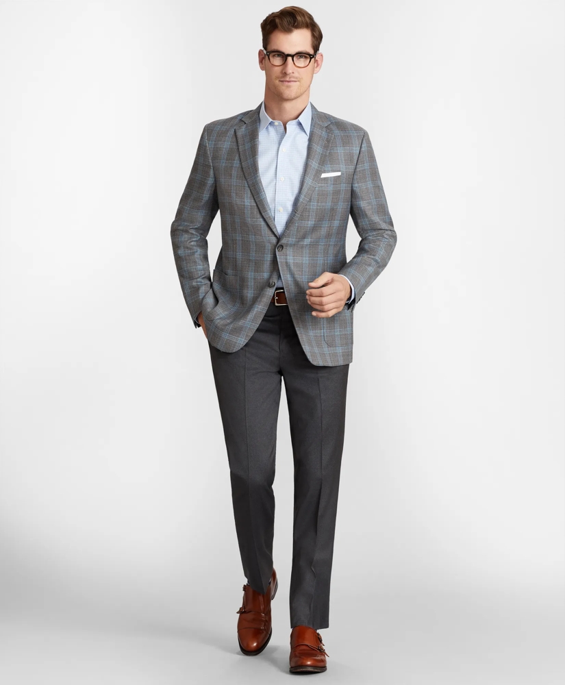 Regent Fit Three-Button Hopsack Sport Coat, image 2