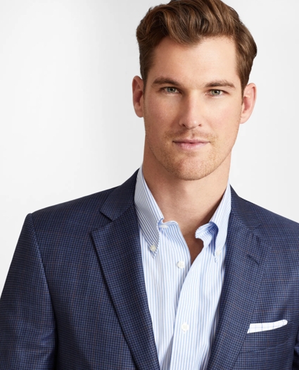 Regent Fit Navy Plaid Sport Coat, image 2