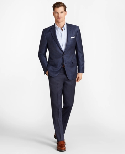 Regent Fit Navy Plaid Sport Coat, image 3