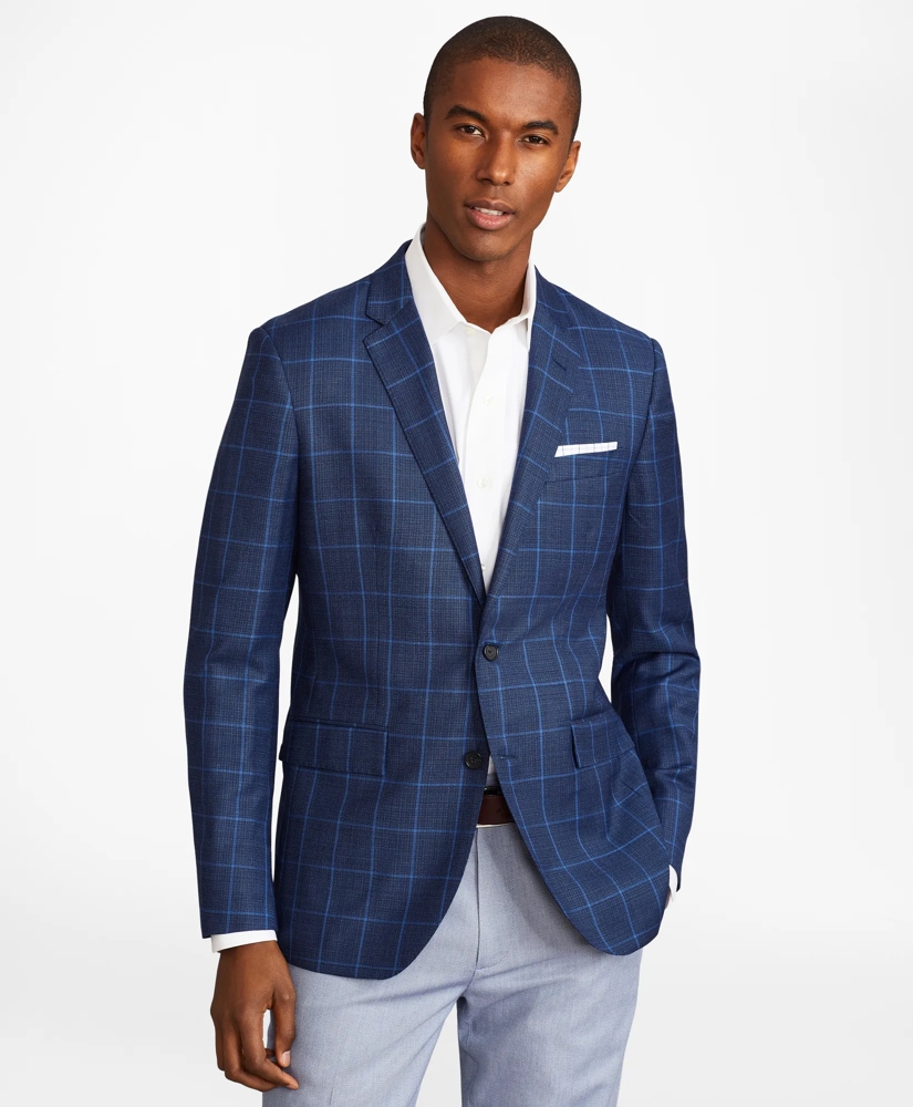 Milano Fit Hopsack Windowpane Sport Coat, image 3