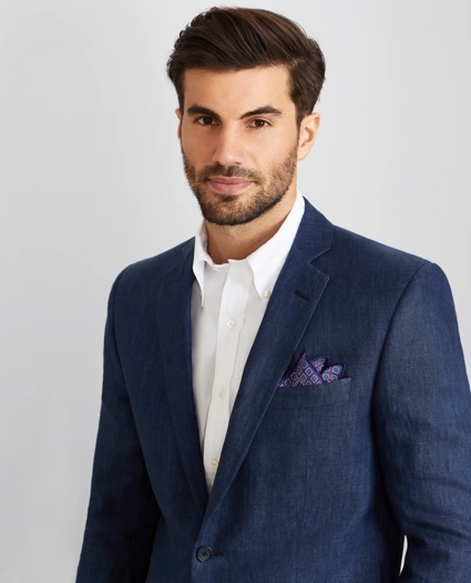 Regent Fit Two-Button Linen Sport Coat, image 3